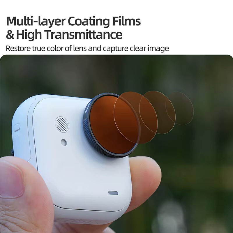 Objektivfilter-Set für Insta360 GO Ultra mit MCUV, UV und CPL Filtern, kratzfest und einstellbar - Bild 4