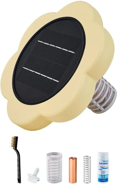Buying Solutions, MB Solar Pool Ionisator Blütenblatt Kupfer Pool Reiniger Gelb für bis zu 170343 l Wasser mit Kupferanode zur chlorfreien Wasserreinigung - Bild 1