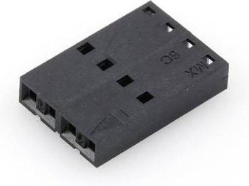 Molex Buchsengehäuse-Kabel Schwarz, 4 Polzahl, Rastermaß: 2.54 mm, 50579004 - Bild 1