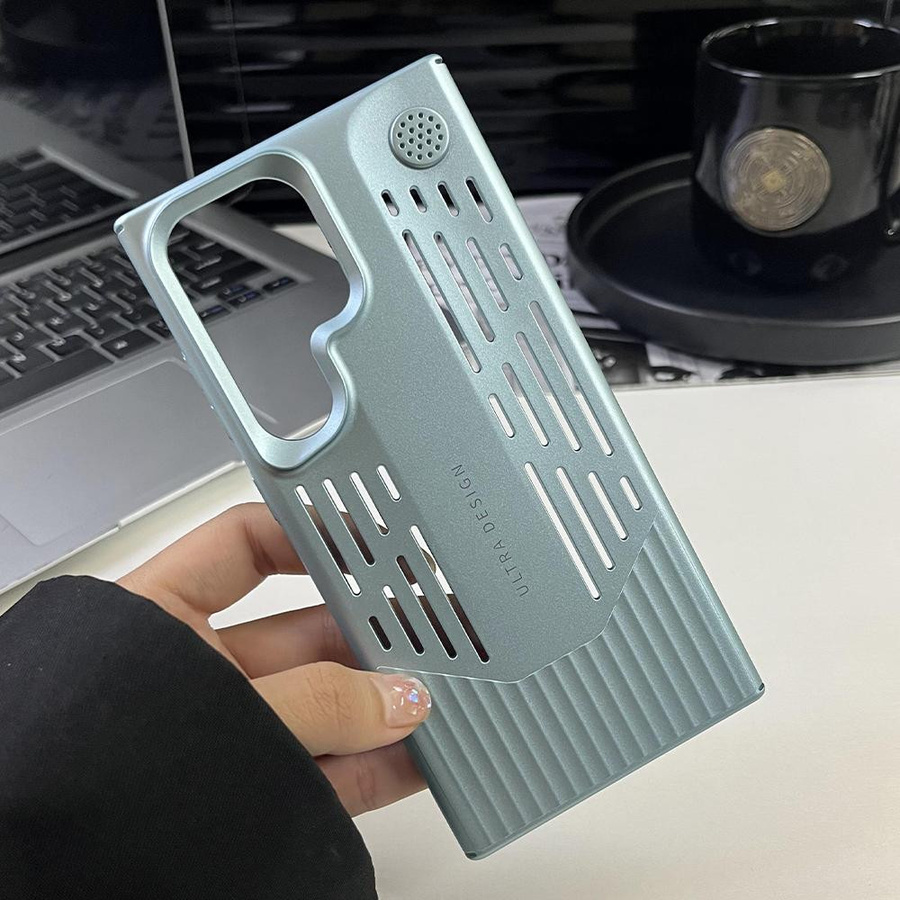 Stoßfeste Handyhülle mit Wärmeableitung für Samsung Galaxy S23 Ultra und S24 Ultra aus galvanisiertem Metall und PC in verschiedenen Farben - Bild 2