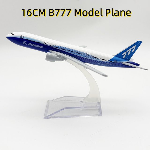 ZOCO B777 Original-Diecast-Flugzeugmodell, Flugzeugbausatz, Maßstab 1:1, Metall, Weiß - Bild 1