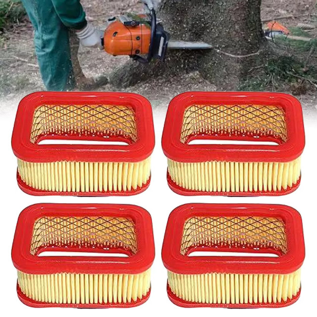 VIBRATITE 4-teiliges Kettensägen-Luftfilter-Set für 52cc und 58cc Motoren aus Kunststoff als Ersatzteil für Rasenmäher und Kettensägen - Bild 1