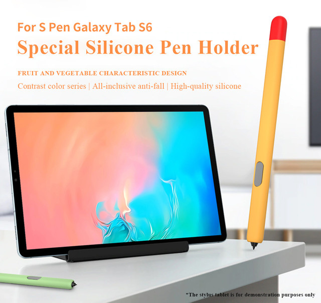 Silikonhülle für Samsung Galaxy Tab S6 Pencil als rutschfester Schutzüberzug in Kontrastfarben - Bild 1