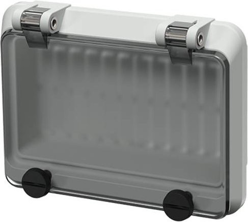 Mennekes Sichtfenster aus Kunststoff in Grau und Weiß, B: 9,4 cm, H: 12,7 cm, T: 5,3 cm - Bild 1