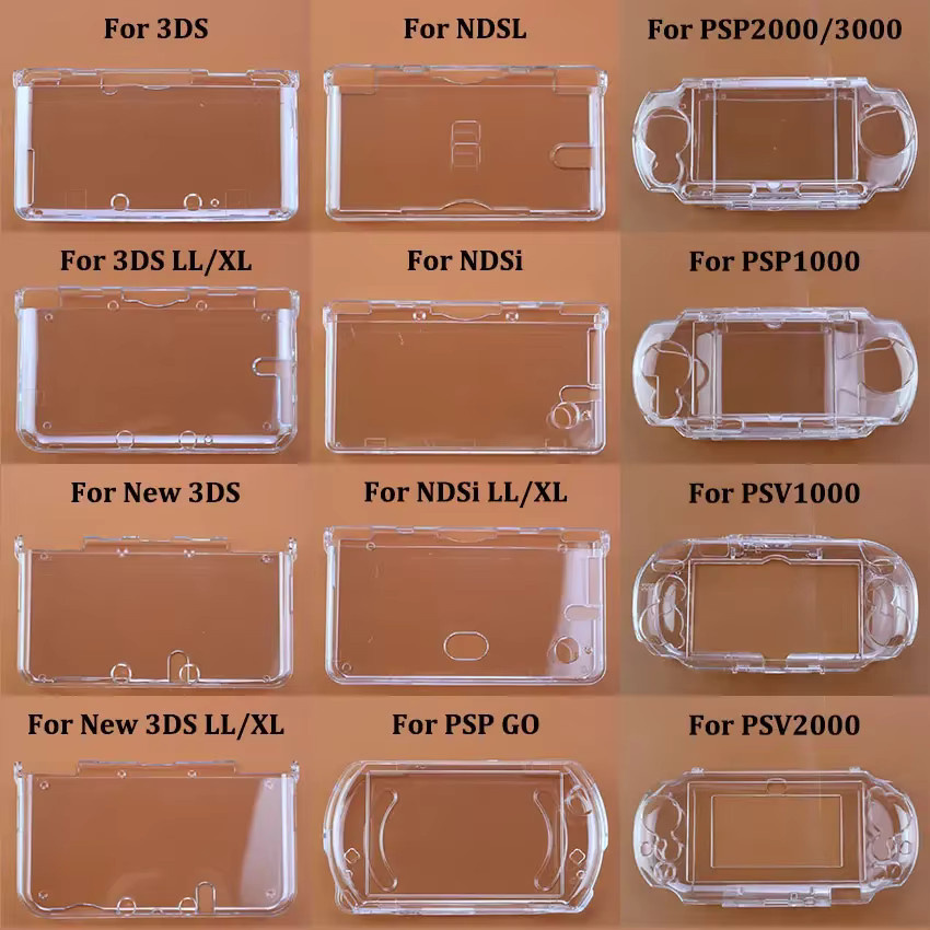 Transparente Hard Shell Schutzhülle aus Kunststoff für Nintendo 3DS XL LL Konsolen - Bild 1