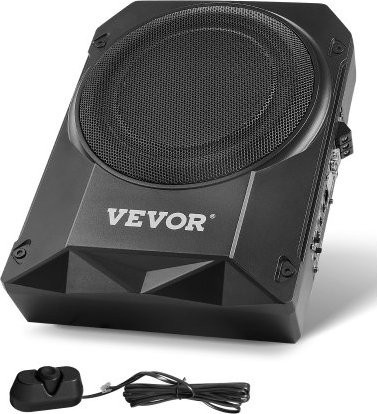 VEVOR Untersitz Auto Subwoofer 254 mm mit eingebautem Verstärker 400 W in Schwarz - Bild 1