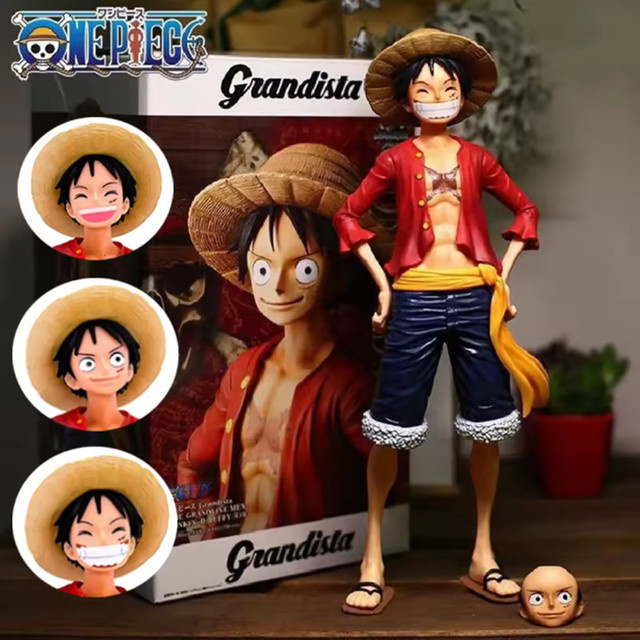Bandai One Piece Smiley Monkey D Luffy Actionfigur, 18cm, Kunststoff - Bild 1