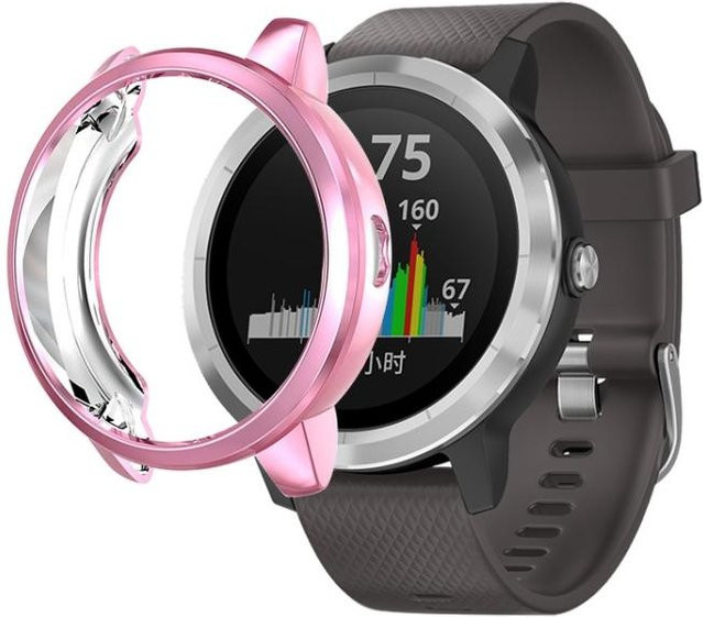 Schutzhülle für Garmin Vivoactive 3, TPU, Schwarz, Rosa - Bild 1