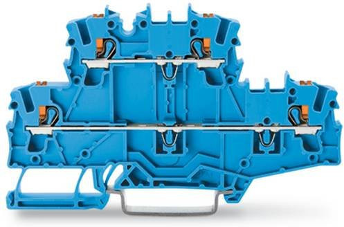 WAGO 2202-2704 Doppelstockklemme Blau 50 Stück - Bild 1
