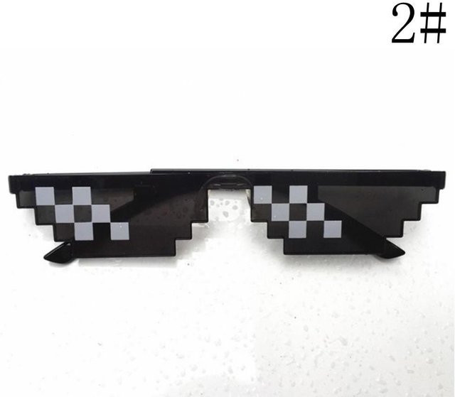 Pixel Sonnenbrille, Unisex, Vollrand, Square, Kunststoff, black - Bild 1