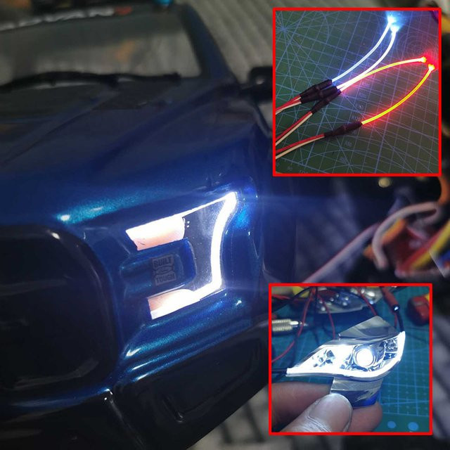 Traxxas LED-Tagfahrlicht, Blitzlicht, gebogen nach Belieben, Zubehör - Bild 1