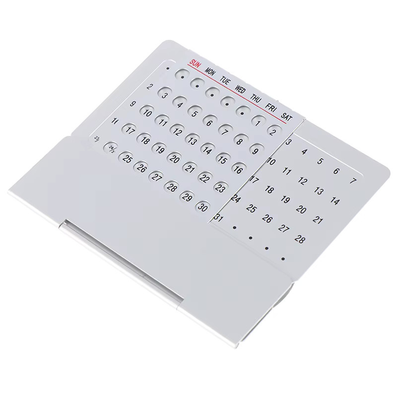 MAX-66 Metall-Perpetual-Kalender mit 100-Jahres-Anzeige in Silber - Bild 2
