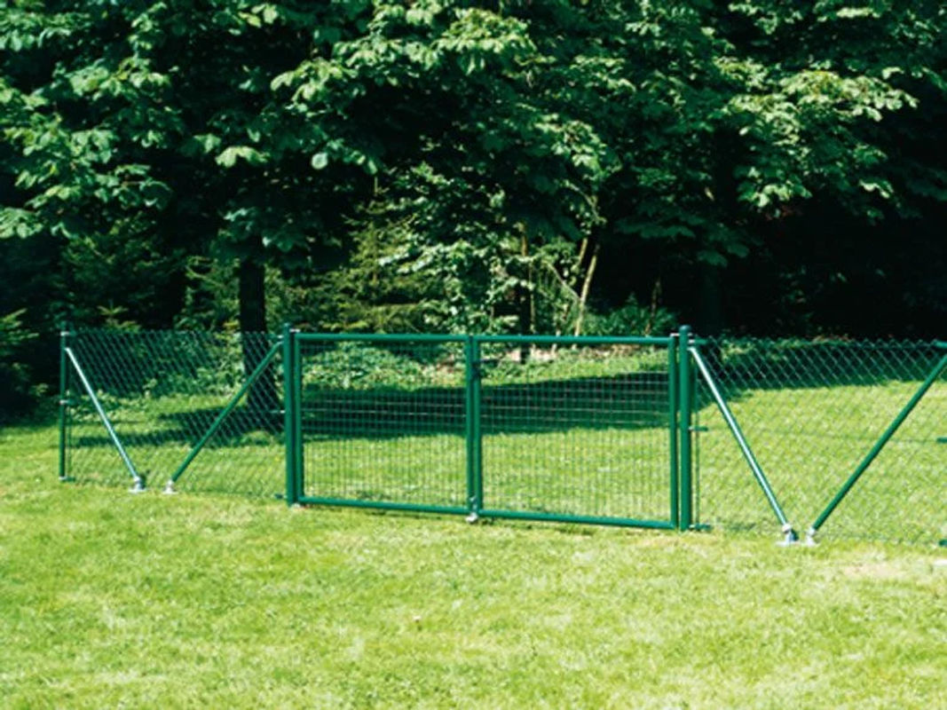 Alberts Wellengitter-Doppeltor für Maschendrahtzäune aus zinkphosphatisiertem Stahl in Grün, B/H: 316,8 x 1000 cm - Bild 2