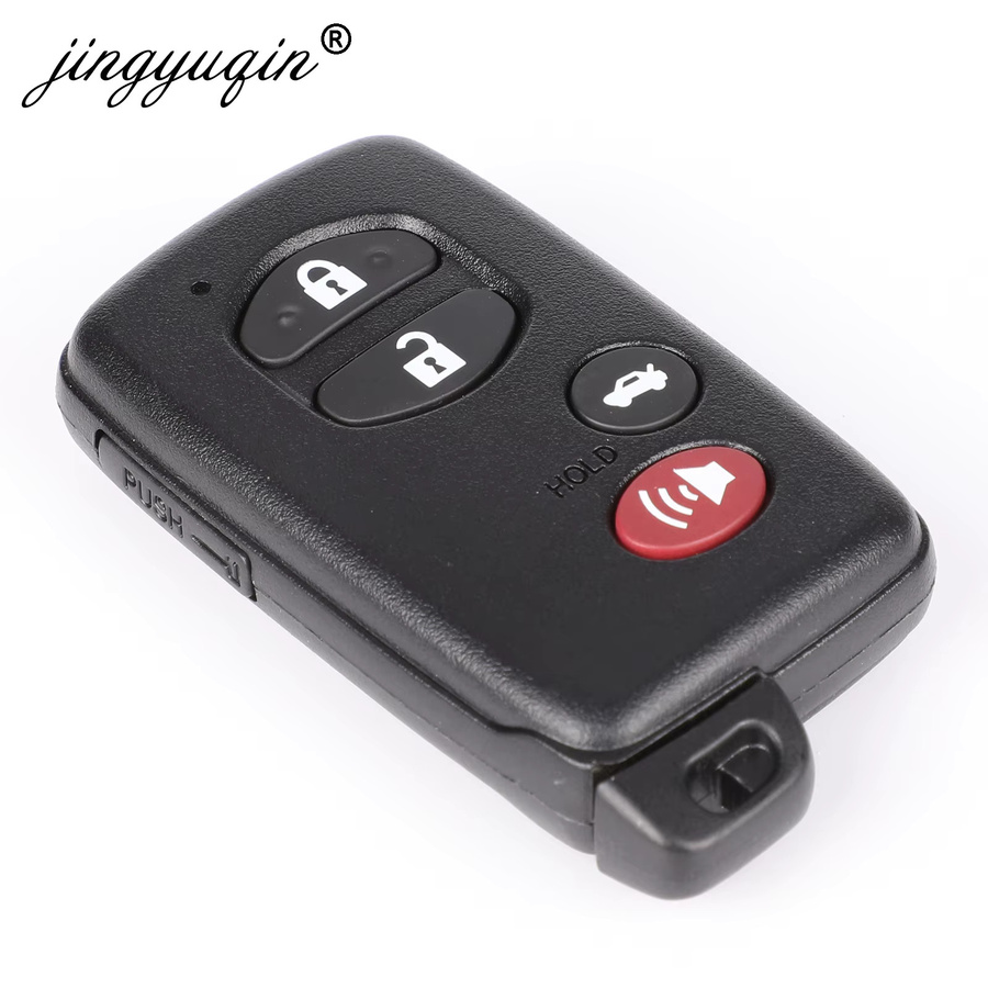 Jingyuqin Smart Remote Key Case Fob Shell für Toyota Aurion Avalon Landcruiser Camry Highlander RAV4 in Schwarz - Bild 3