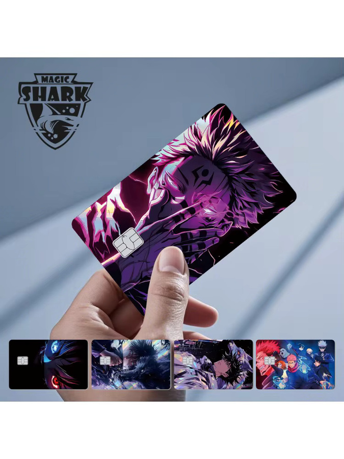 Bandai Jujutsu Kaisen Anime Itadori Yuji Megumi Gojo Kreditkarte Aufkleber - Bild 2