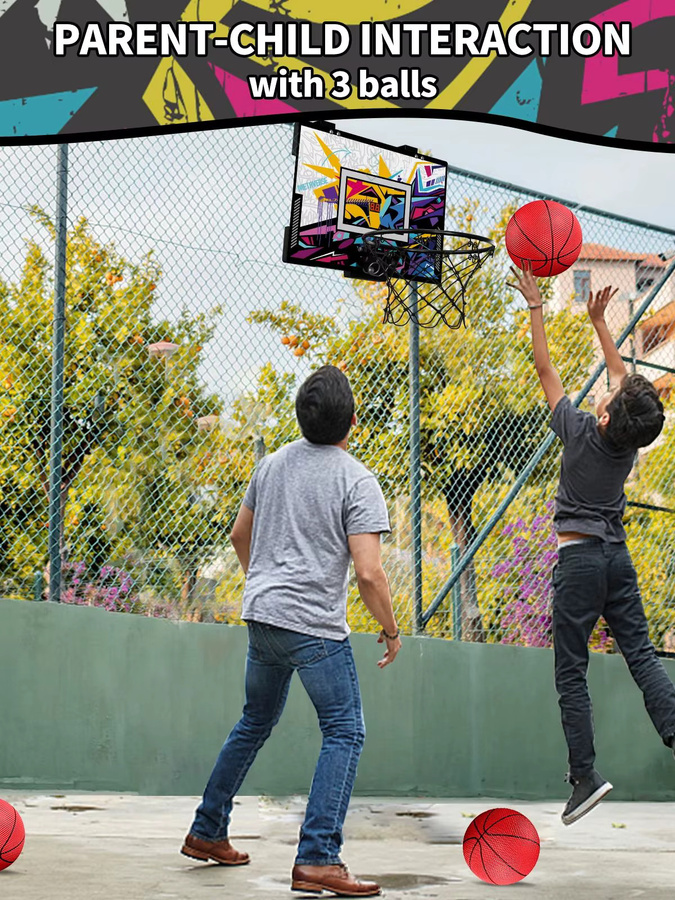 QDRAGON Basketballkorb, Basketball-Spielzeug, ab 3 Jahre - Bild 7