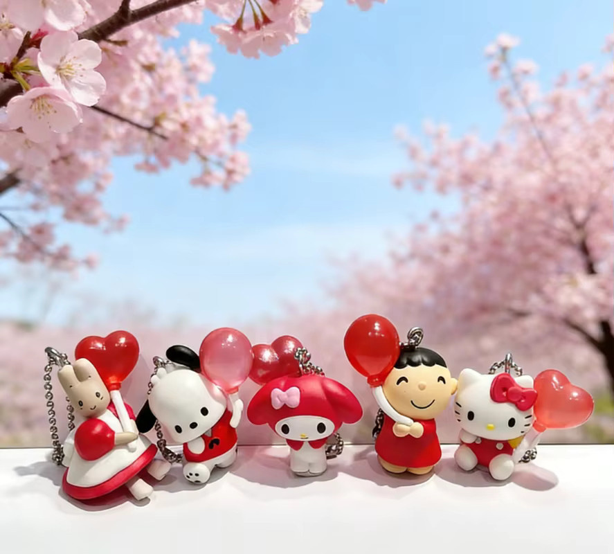 Sanrio Kt Cat Meiledi Anhänger, Rot, Bunt / Mehrfarbig, Tiere, Kunststoff - Bild 3