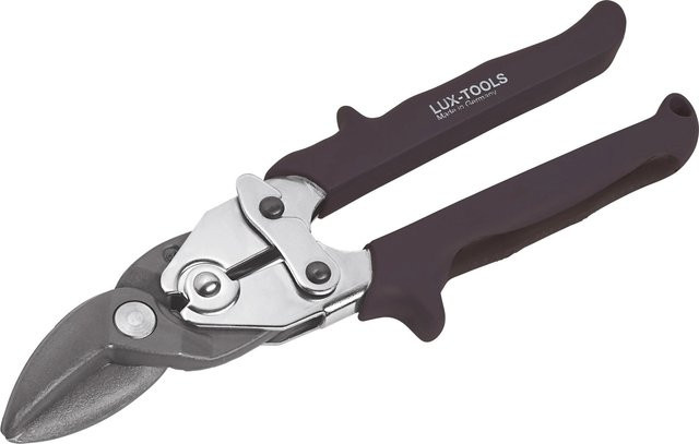 LUX-TOOLS Blechschere Comfort rechts aus gehärtetem Stahl in Schwarz, Länge: 250 mm - Bild 1