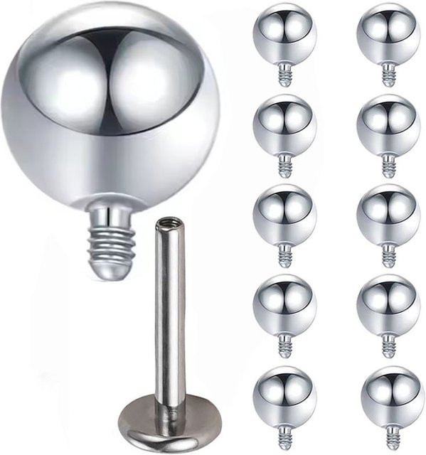 G23 BODY JEWELRY Kugelzubehör Titan, Silber, Unisex - Bild 1