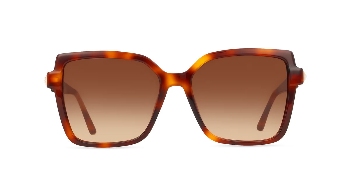 Escada SESF79S Sonnenbrille, Vollrand, hexagonal, Kunststoff, braun, Damen - Bild 1