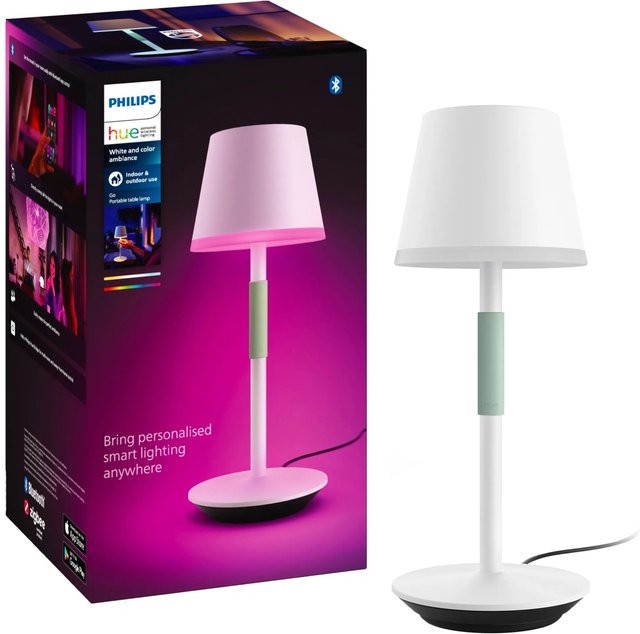 Philips Hue Go Tragbare Tischleuchte White & Color Ambiance Weiß - Bild 1