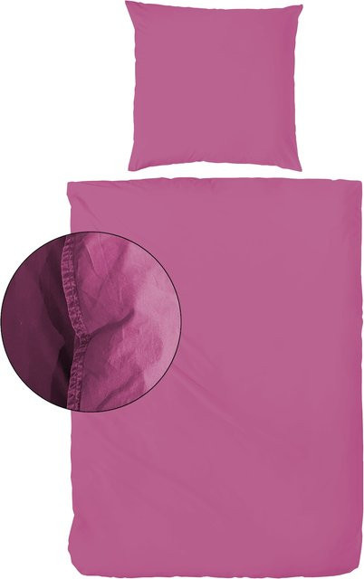 H.G. Hahn Bettwäsche Renforce aus Baumwolle in Pink - Bild 1