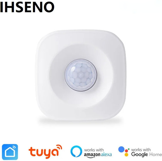 Tuya Smart Home Zigbee WiFi PIR Bewegungssensor in Weiß für Alexa zur App-gesteuerten Sicherheitsüberwachung - Bild 1