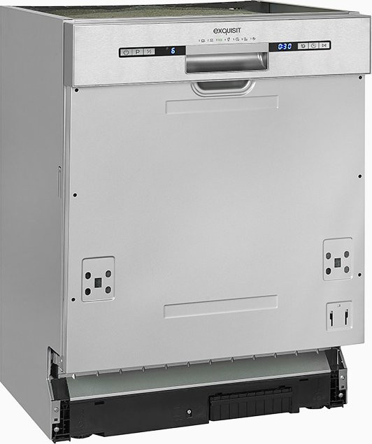 Exquisit EGSP2113-EB-030E Einbau-Geschirrspüler in Silber aus Edelstahl - Bild 1