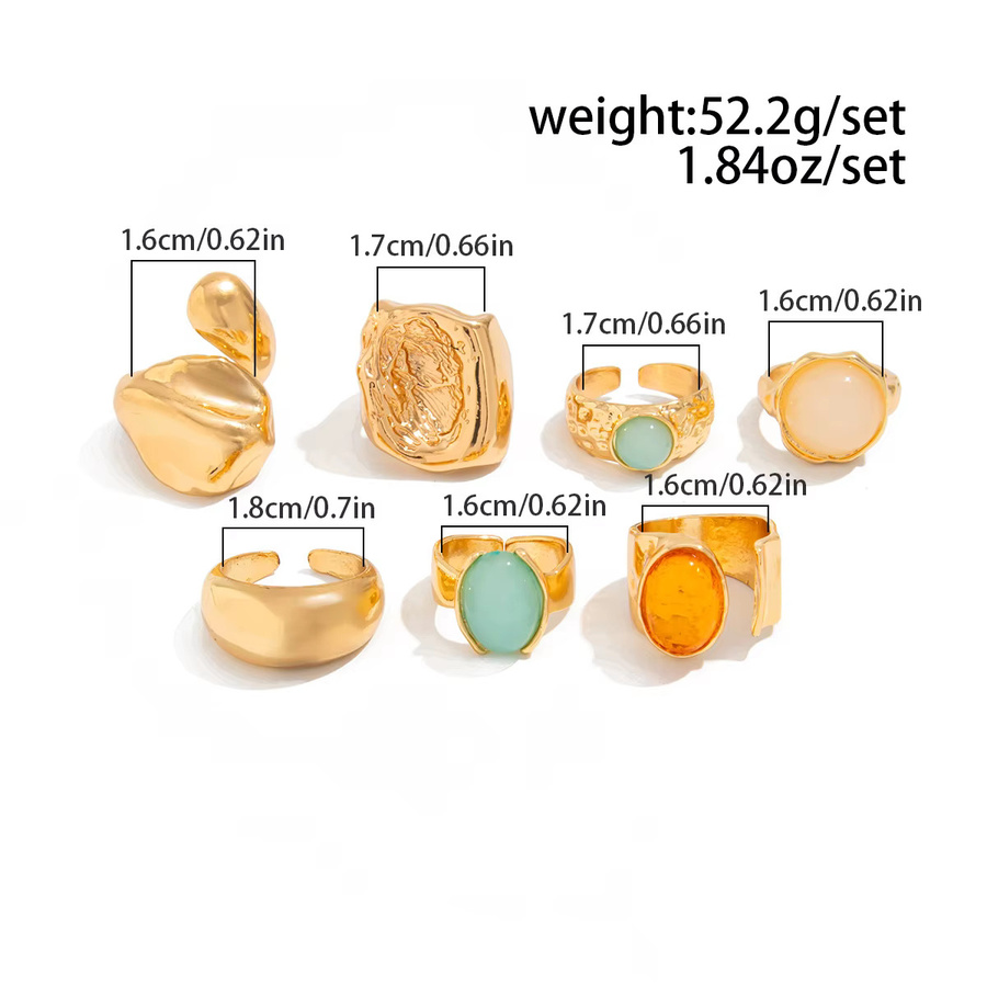 Ingemark Ringe, Gold Farbe, Kristall, Vintage, Damen - Bild 2