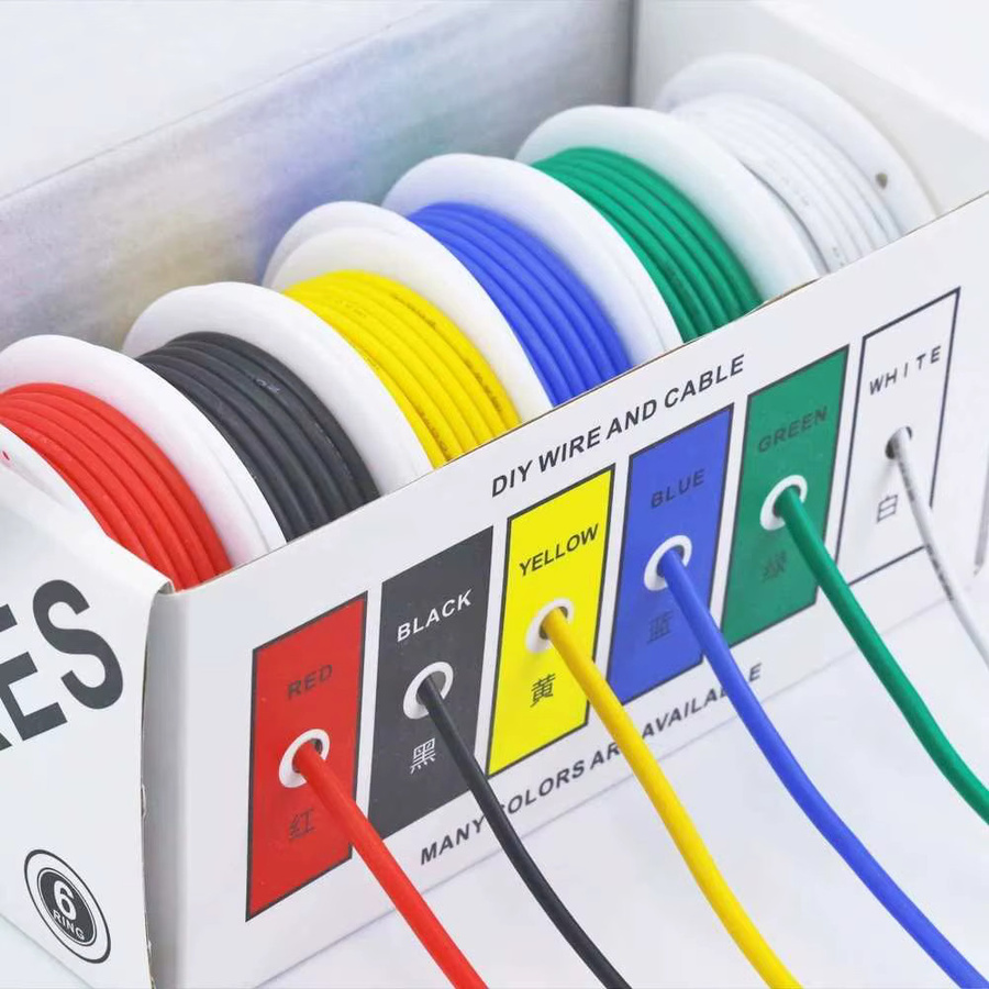 Hitzebeständiger und flexibler Silikondraht aus verzinnter Kupferleitung in 6 Farben, AWG 30/28/26/24/22/20/18/16 - Bild 2