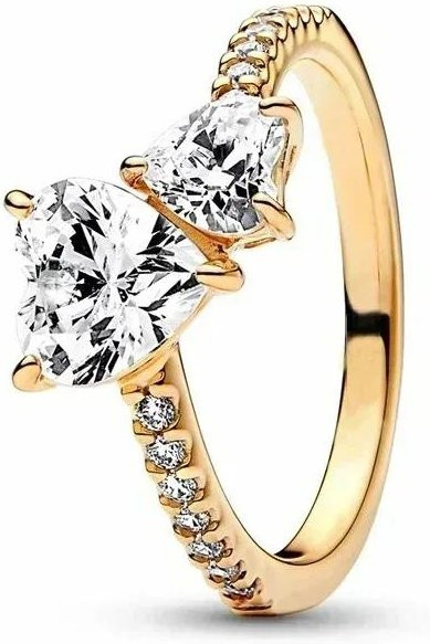 DR-Jewelry Ring 925 Silber, Rotes Herz, Zirkonia, Damen - Bild 1