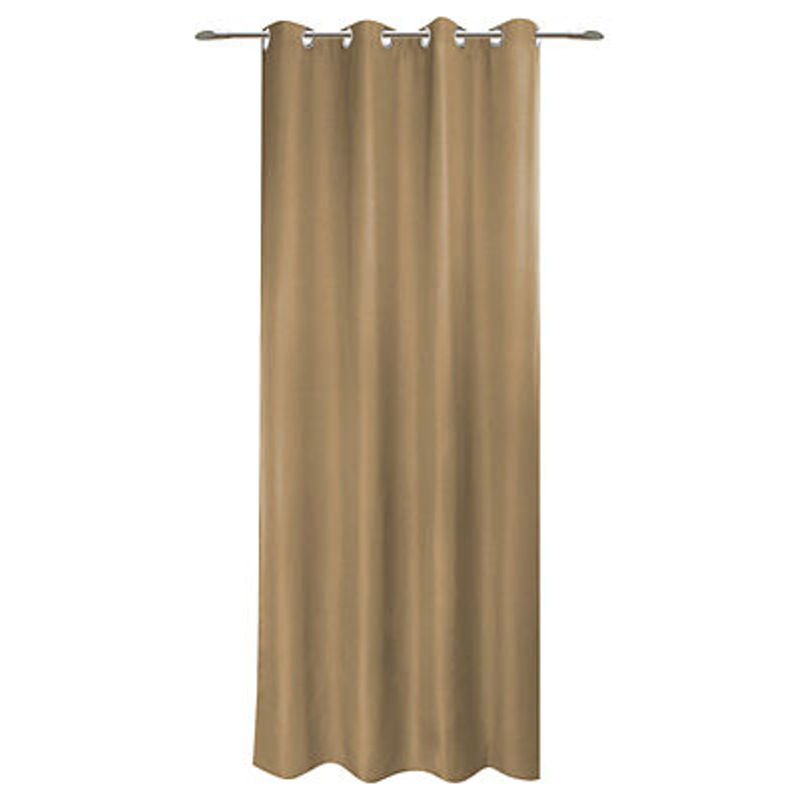 POCOline Ösenvorhang Sorrento Mocha Mousse, Farbe Braun, B/H: 140 x 245 cm - Bild 2