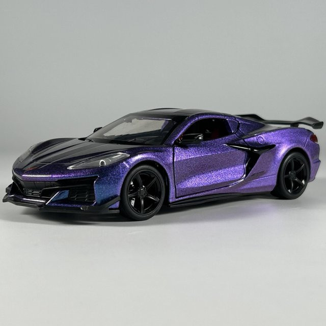 Linyi toy car Chevrolet Corvette Z06 Supercar Modellauto, Metall, Blau, 1:24, ab 14 Jahren - Bild 1