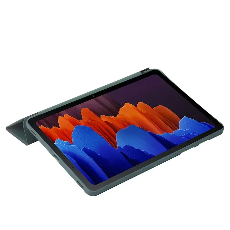 Magnetische Trifold Schutzhülle aus PU-Leder für OPPO Pad 4 Pro 13,2 Zoll 2025 in Blau - Bild 2