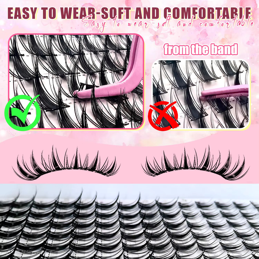 Eimny Little Bunny Lash Wimpernverlängerung, C-Curl, 8-16 mm, Unisex - Bild 6