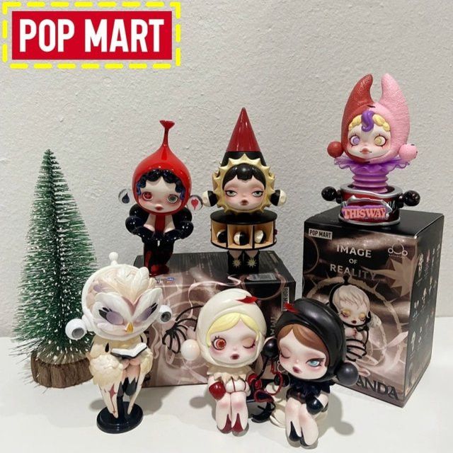 Pop Mart Skullpanda Bild der Reality Serie Blind Box Sammlerfiguren Multicolor - Bild 1