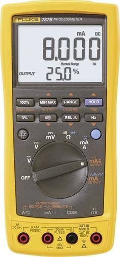 Fluke 787B Digitales Hand-Multimeter mit Prozess-Stromausgabe, CAT III 1000 V, CAT IV 600V, Gelb - Bild 1