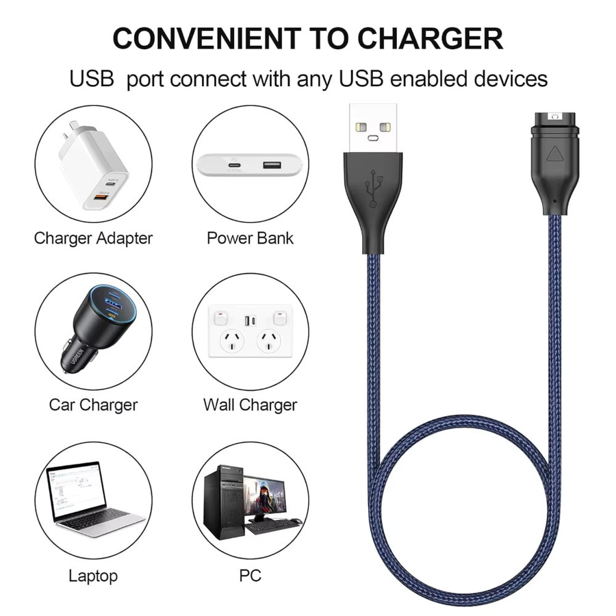 Garmin Uhrenladegerät, USB, Schwarz - Bild 2