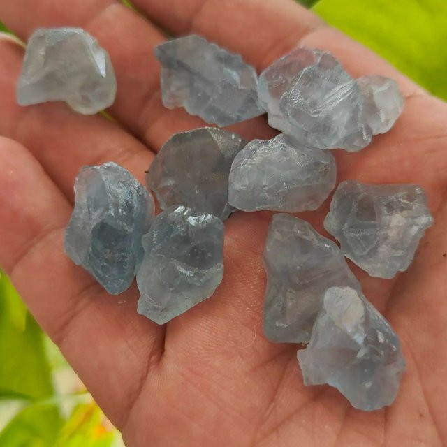 TAIHESJ Aquamarin und Lapislazuli Rohstein Chips in Blau, 1 kg - Bild 1