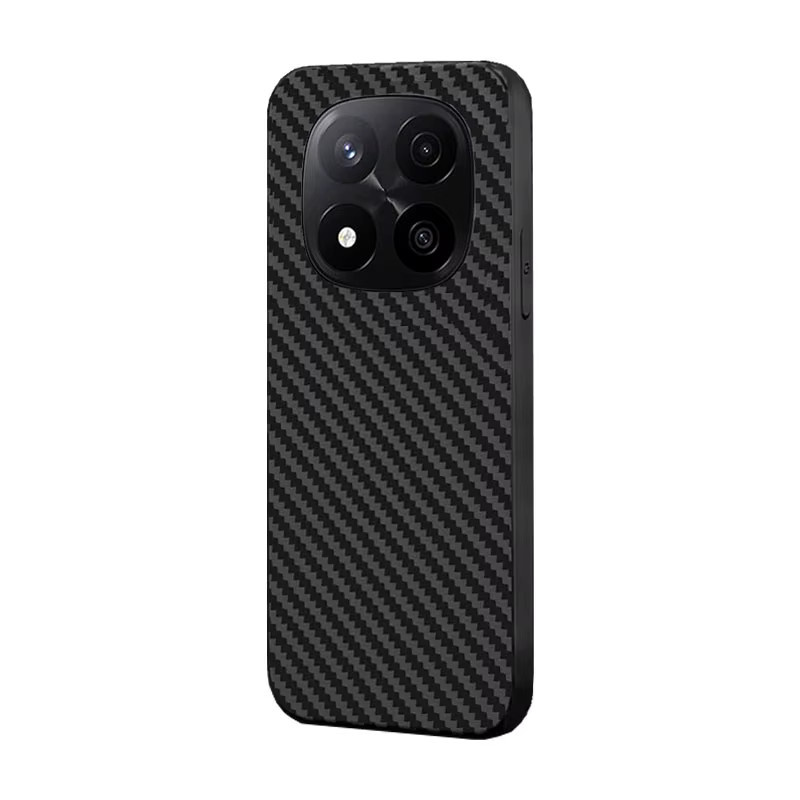 Xiaomi Handyhülle aus Kunstleder mit Carbonfaser-Streifen in Schwarz für Redmi Note 11 11S 12 12S 13 14 15 4G 5G Pro Plus - Bild 3