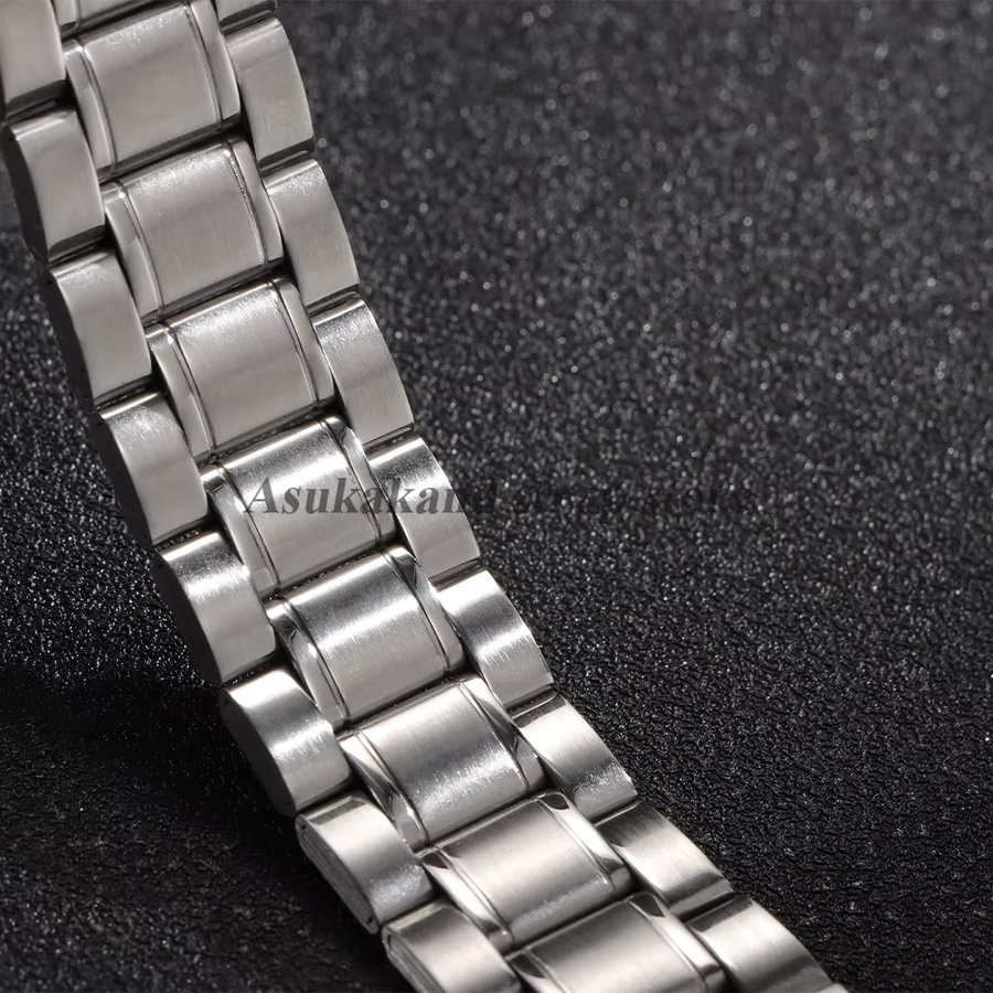asukaband Uhrenarmband Edelstahl, Silber, Unisex - Bild 4