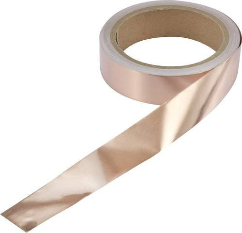 TRU COMPONENTS ESD-Klebeband Kupfer CU-F2.5R1000 Breite: 25 mm, Länge: 10 m - Bild 1