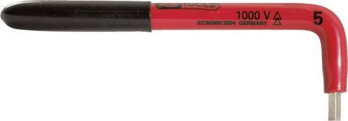 KS Tools Isolierter Winkelstiftschlüssel Hex 4mm in Rot aus Chrom-Vanadium-Stahl - Bild 1