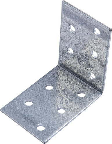 Connex Winkelverbinder aus verzinktem Stahl, silberfarben, 25 Stück - Bild 1