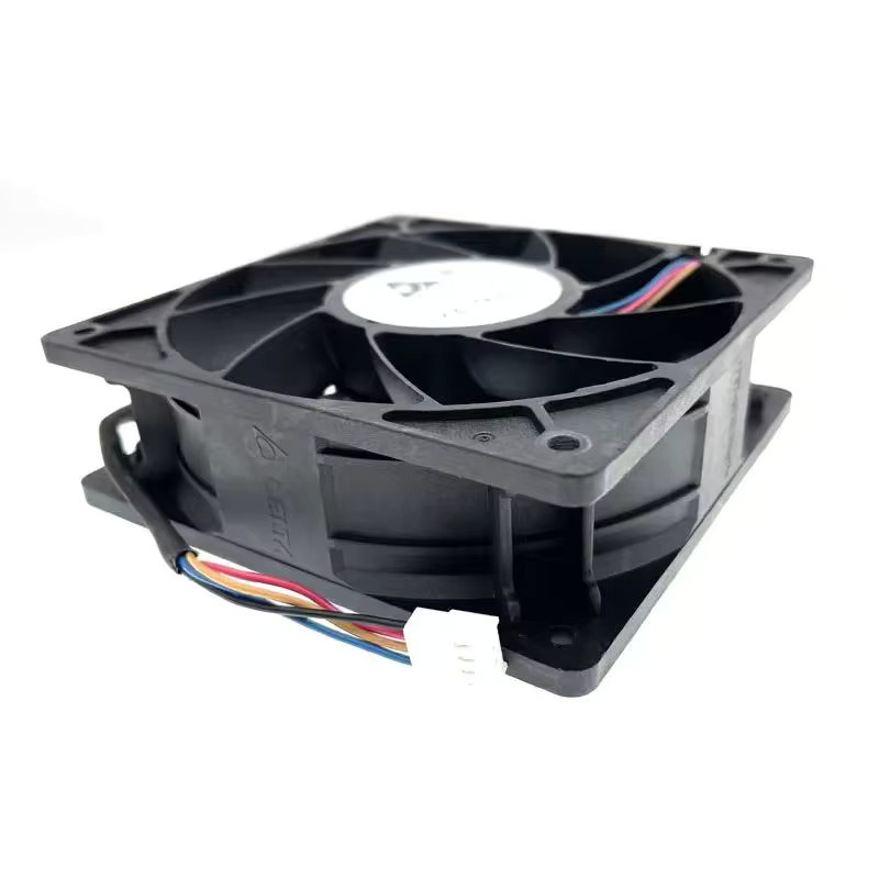 Delta QFR1212GHE Hochgeschwindigkeits-Lüfter für Bitcoin-GPU-Miner, Schwarz, B/T/H: 120 x 120 x 38 mm, DC 12 V, 6000 U/min, Doppelkugellager, PWM 4P - Bild 4