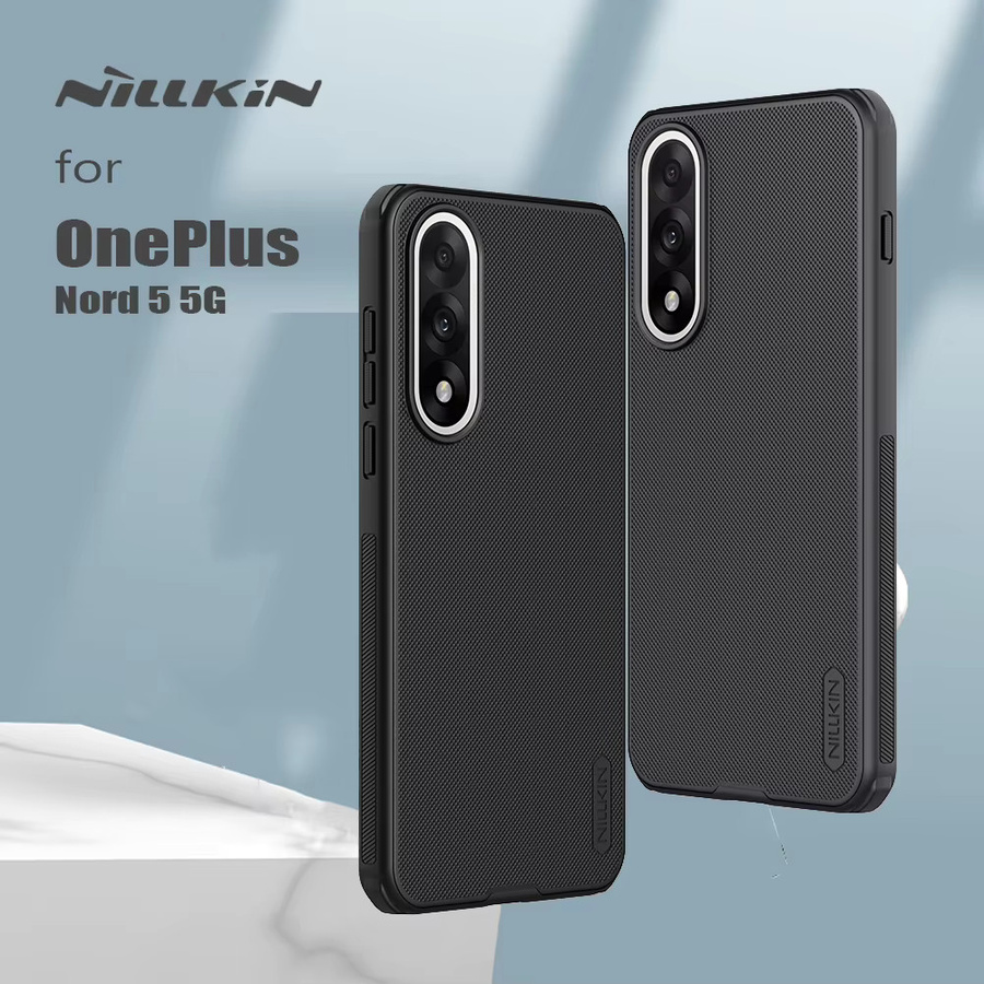 Nillkin Super Frosted Shield Pro Schutzhülle für OnePlus Nord 5 5G in Schwarz mit 360PC TPU Rahmen und mattem Back Cover - Bild 2