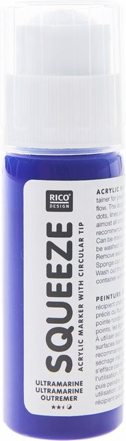 Rico Design Squeeze Acrylic Marker Acrylfarbe in Ultramarin Blau, 60 ml - Bild 1