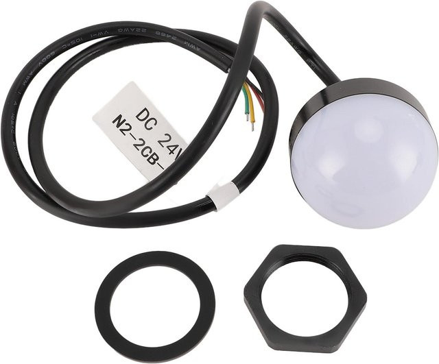 TOMTOP JMS 24V LED Industrie Warnleuchte Rund Wasserdicht mit 3 Farben für CNC Maschinen - Bild 1