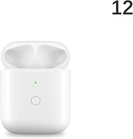 Cycadd Kabelloses Ladecase in Weiß mit Bluetooth-Kopplung und Lightning-Anschluss, kompatibel mit AirPods der 1., 2., 3. Generation sowie Pro 1 und Pro 2 - Bild 1