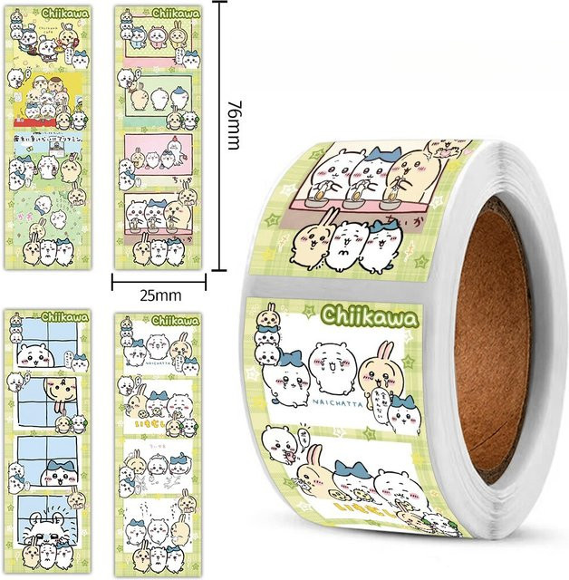 jiyi Daily Life Quadra Washi-Tape Sticker-Klebeband in Multicolour für Tagebücher und Sammlerzubehör - Bild 1